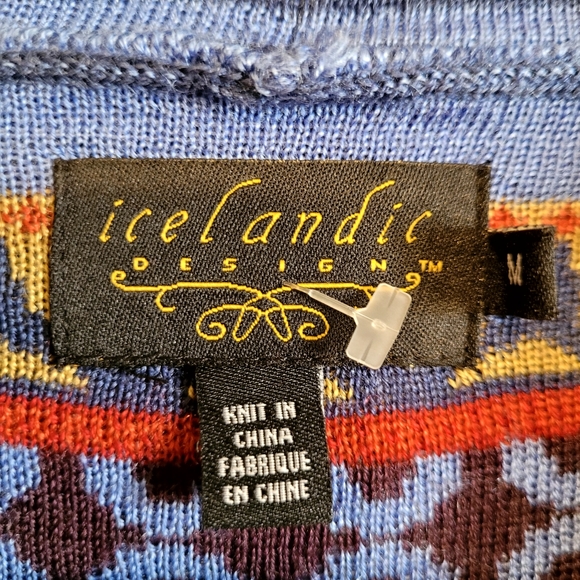 Icelandic Designs Long Sleeve Waterfall Cardigan Size Med NWOT - Picture 5 of 5